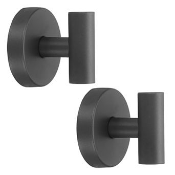 2 pc Stainless Steel Suction Cup Hook, No Drill Towel Hooks