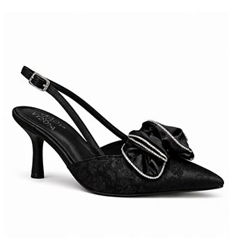JASSY Women's Stylish Slingback Pumps with silk