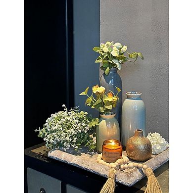 Ceramic Vase Set of 3 Decorative Vases, Modern Farmhouse Style