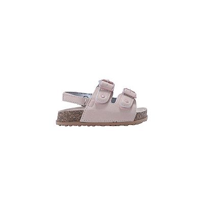 bebe Toddler Girls Buckle Strap Sandals with Back Strap