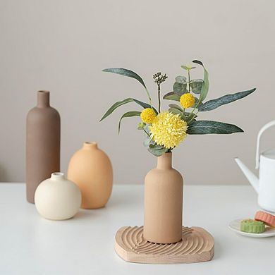 Ceramic Vase Set of 4 Decorative Vases for Shelf Decor, Durable
