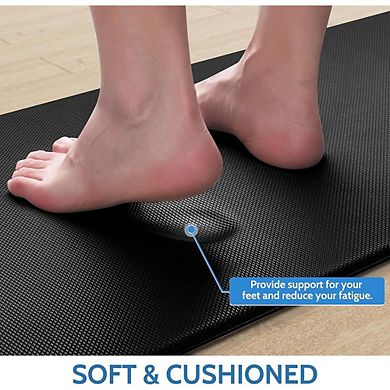 Cushioned Anti Fatigue Kitchen Mats Set Non Slip Floor Standing Rugs
