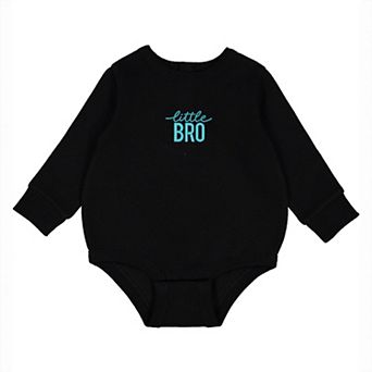 Embroidered Little Bro - Infant Fleece BodySuit