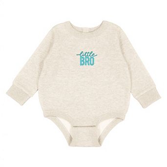 Embroidered Little Bro - Infant Fleece BodySuit
