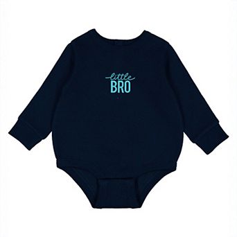 Embroidered Little Bro - Infant Fleece BodySuit