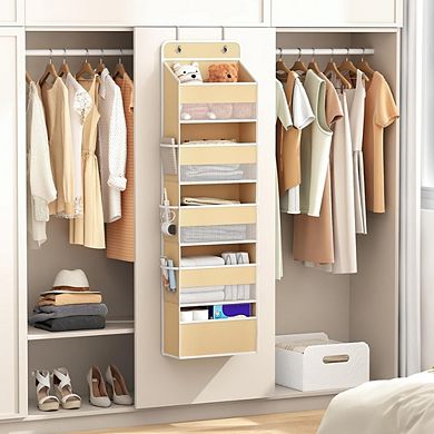 Over Door Heavy-Duty Hanging Organizer with 5 Front and 6 Side Pockets