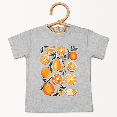 Orange Slice Collage - Toddler Short Sleeve Graphic T-Shirt