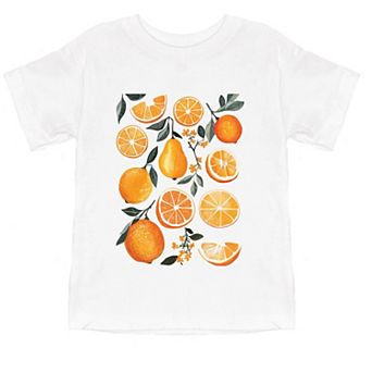 Orange Slice Collage - Toddler Short Sleeve Graphic T-Shirt