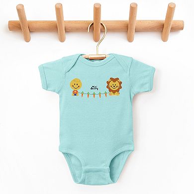 Mini Smiley Lumi Carrot Garland - Baby Short Sleeve Graphic Bodysuit
