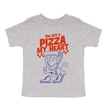 SmileyWorld You Got A Pizza My Heart - Toddler Short Sleeve Graphic T-Shirt