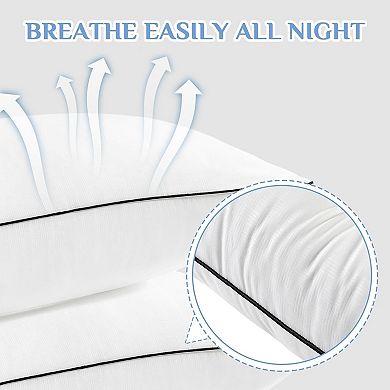 Pillows Queen Size Set of 2, Hotel Collection Bed Pillows for Side, Back, and Stomach Sleepers