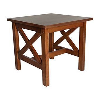 Flash Furniture Solid Wood Traditional Farmhouse End Table