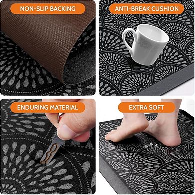 Ergonomic Comfort Foam Kitchen Mat Waterproof Non Slip Standing Desk Rug