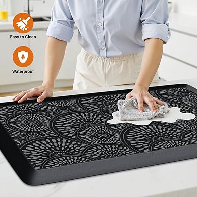 Ergonomic Comfort Foam Kitchen Mat Waterproof Non Slip Standing Desk Rug