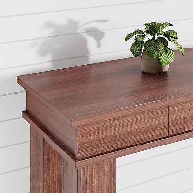 Wood Console Table 2 Drawers Entryway Table for Living Room, Entry, or Foyer Sofa Table