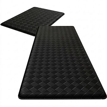 Cushioned Anti Fatigue Kitchen Mats Set Non Slip Waterproof Floor Rugs