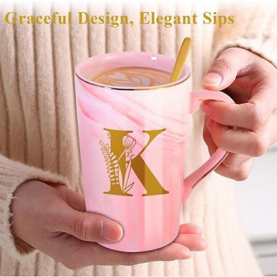 Personalized Ceramic Mug with Lid Mother’s Day Gift for Mom Birthday Cup