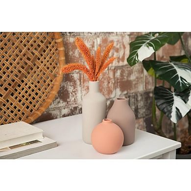 Ceramic Vase Set of 3, Modern Farmhouse Decorative Vases