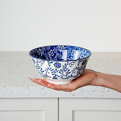Ceramic Soup & Cereal Bowls, Set of 6, 24oz, Microwave & Dishwasher Safe