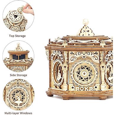 Robotime ROKR 3D (Secret Garden) - Spinning Musical Jewelry Puzzle Box