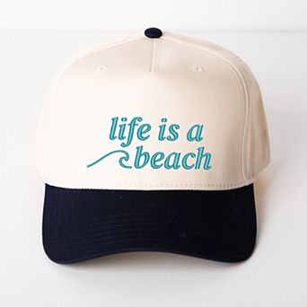 Life Is A Beach Wave - Women's Canvas Trucker Hat