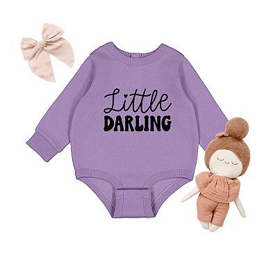 Little Darling Cursive - Infant Fleece BodySuit