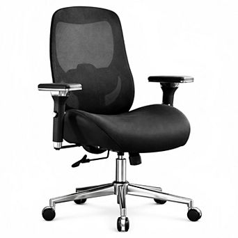 Lufeiya Big and Tall Ergonomic Office Chair, Mesh Desk Chair with Adjustable Lumbar Support