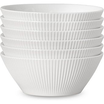 Ceramic Soup & Cereal Bowls Set, 30oz, Microwave, Dishwasher & Oven Safe, White