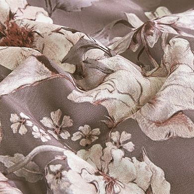 Purple Floral Comforter Set