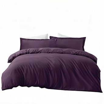 Duvet Cover Queen Size - 3 pc Soft Double Brushed Bedding Set - Includes 1 Queen Duvet Cover
