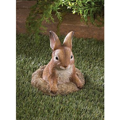 Zingz Home Curious Bunny Garden Statue