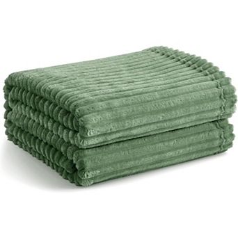 Flannel Fleece Throw Blanket,300GSM Lightweight Throw for Couch, Sofa and Bed -Warm and Soft Blanket