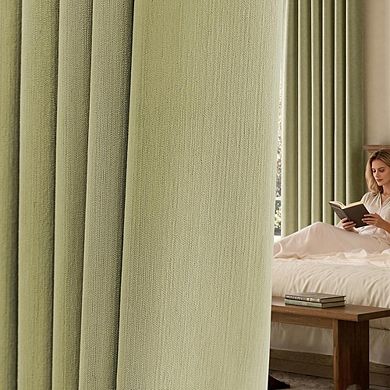 Chenille Blackout Curtains, Thermal Insulated Rod Pocket Panels