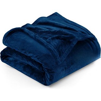 Fleece Blanket Queen Size (90x90 in Ultra Soft Warm Lightweight Microfiber Breathable Anti