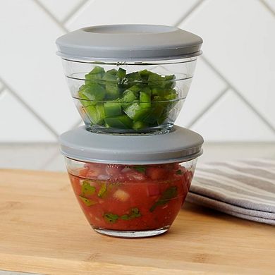 Plastic Prep Bowl Set, 6-Piece, With Lids, Nesting, Multi-Purpose