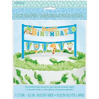 Unique Party Safari 1st Birthday Cake Topper
