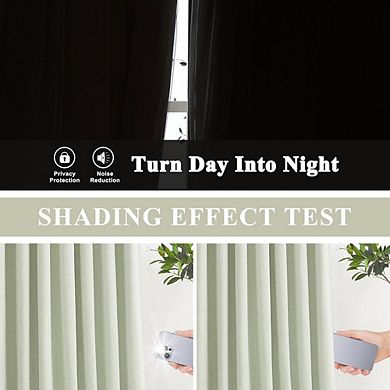 Pinch Pleat Linen Blackout Curtains, Thermal Insulated Drapes