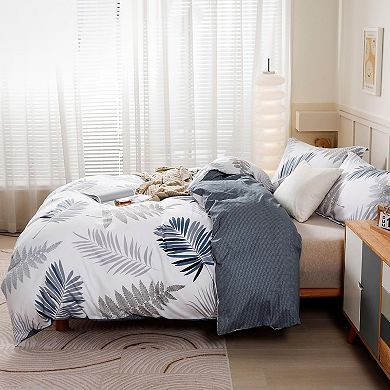Duvet Cover Set,Cotton Comforter Cover Duvet Cover Set,Soft Bedding Set Includes with 3 Piece