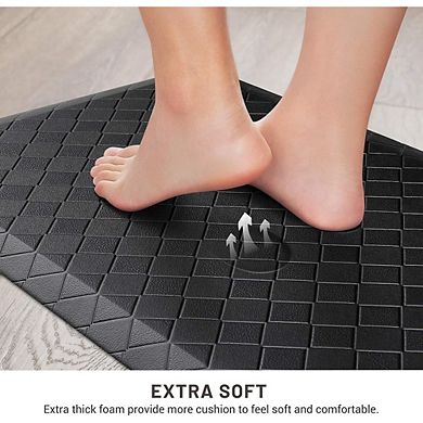 Cushioned Anti Fatigue Kitchen Mat Waterproof Non Slip Ergonomic Rug