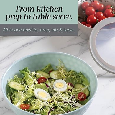 Plastic Mixing Bowl Set, 12-Piece, Nesting, Microwave Safe, With Lids
