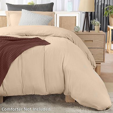 Duvet Cover Twin Size - 2 Piece with Zipper Closure - 1 Comforter Cover & 1 Pillow Sham Comforter