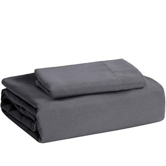 Duvet Cover- 2 pc Prewashed Cotton-Like Extra Soft Bedding Set, No Comforter