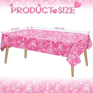 Disposable Plastic Tablecloth, Waterproof Oil-Proof Spill-Resistant