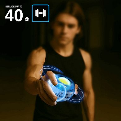DFX Powerball Blue Gyro Exerciser with Powerdock
