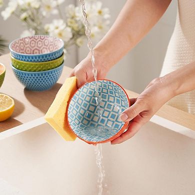 Porcelain Dessert Bowls Set of 6, Microwave & Dishwasher Safe