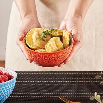 Porcelain Dessert Bowls Set of 6, Microwave & Dishwasher Safe
