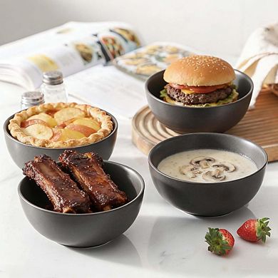 Cereal & Soup Bowls Set of 4 Ceramic, Dishwasher & Microwave Safe