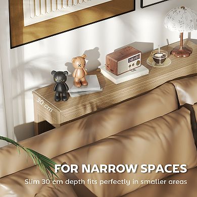 HOMCOM Console Table Modern, 47inch Entryway Table