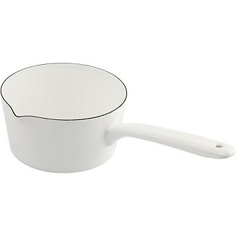 Enamel Milk Pan, Mini Saucepan with Pour Spout, Nonstick, Multi-Stove Safe