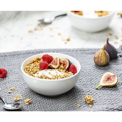 Ceramic Soup & Cereal Bowls Set, 20oz, 4-Pack, Microwave & Dishwasher Safe, White